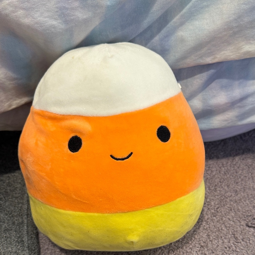 Squishmallows Candy Corn Plush - Orange, White, Yellow